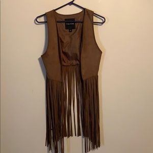 Maurices Fringe Western Vest